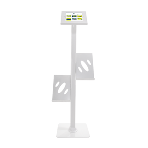 iPad Tablet Display Stand - Optional Literature Shelves