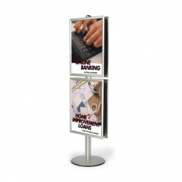 6ft Poster Stand Column | A2 & A1 | Single/Double Sided | Indigo Displays
