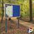 Freestanding Outdoor Notice & Poster Holder - Wood Effect (Soft Ground)