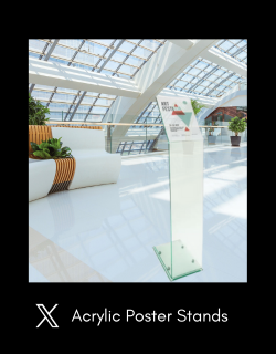  Acrylic Poster Stands for X